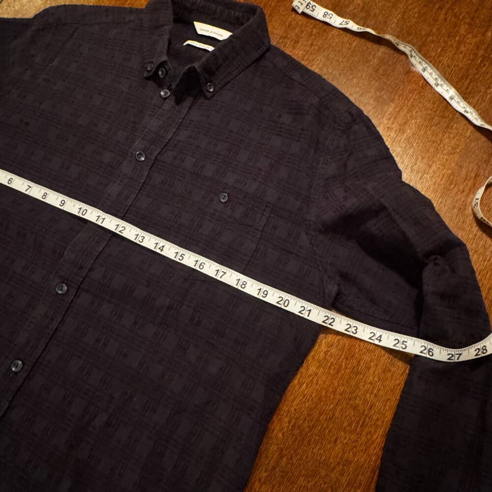 Samsøe & Samsøe Ribbed/Knit Men's Button Up (Size M) - Picture 6 of 10